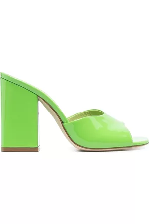 PARIS TEXAS Anja open-toe 105mm mules