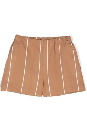 DOUUOD KIDS Striped straight-leg shorts