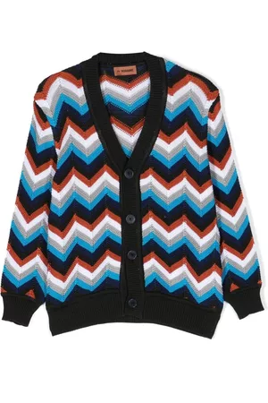 Missoni Chevron-knit cotton cardigan