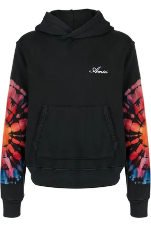 AMIRI Tie-dye logo-embroidered hoodie