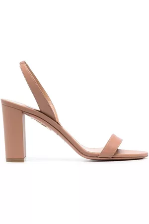 Aquazzura 90mm heeled leather mules