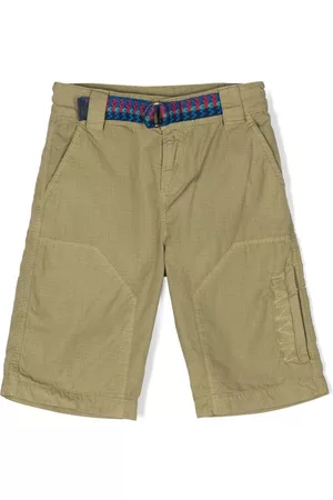 Lanvin Logo-embroidered chino shorts