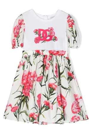 Dolce & Gabbana Floral logo-print dress
