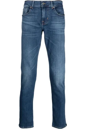 7 For All Mankind Logo-patch tapered jeans