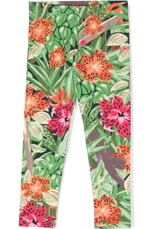 Kenzo Floral-print tapered-leg leggings