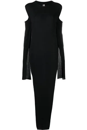 Rick Owens Cape-sleeve knit dress