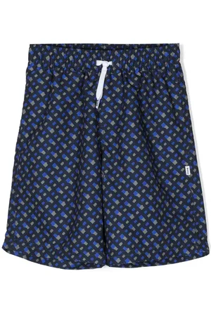 HUGO BOSS Monogram-print swim shorts