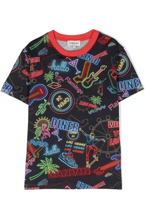 Lanvin Graphic-print crew-neck T-shirt