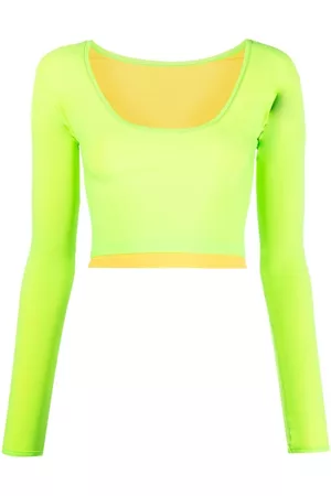 SUNNEI Layered long-sleeved crop top
