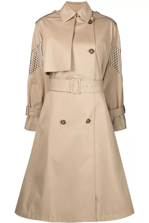 Msgm Mesh-panel trench coat