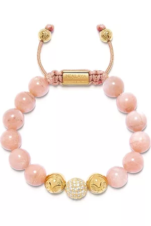 Aliita Cat-motif Cord Bracelet in Pink