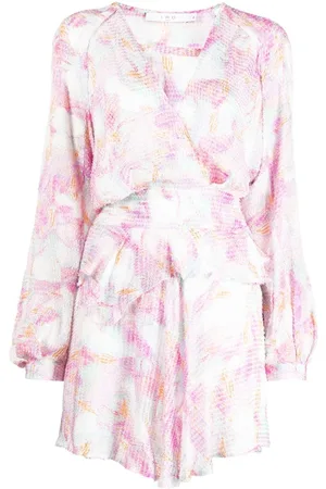IRO Textured-finish floral-print dress