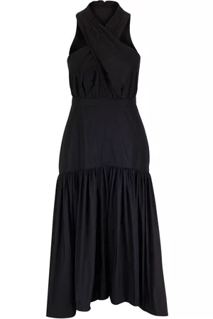 VERONICA BEARD Crossover-detail midi dress