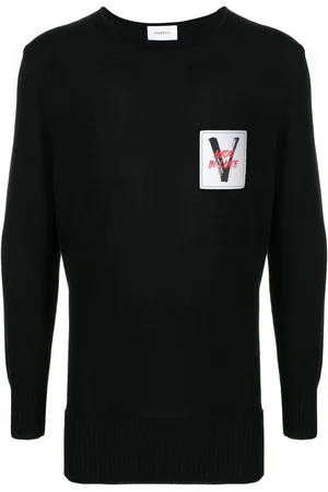 Ports V Logo-patch crew-neck jumper