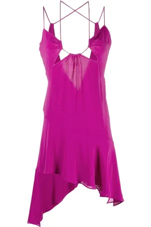 The Andamane Strappy asymmetric mini dress