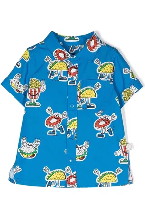 Stella McCartney Cartoon-print short-sleeve shirt