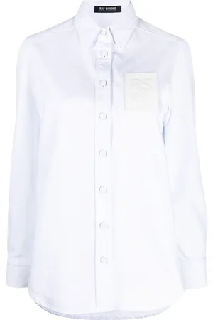 RAF SIMONS Logo-patch long-sleeve shirt