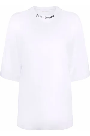 Palm Angels Logo-print high-neck T-shirt