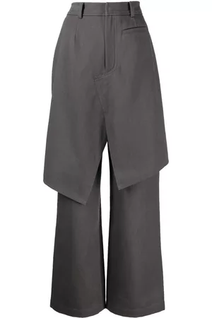 GOEN.J Layered twill trousers