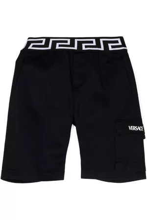 VERSACE Greca-waistband cargo shorts