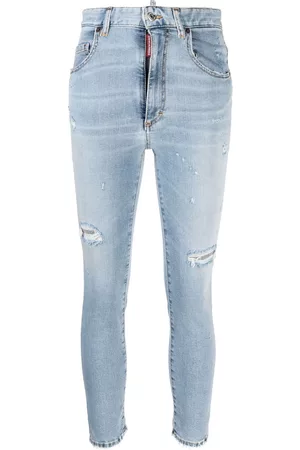 Dsquared2 Logo-tag distressed skinny jeans