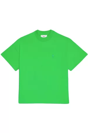 Ami Organic-cotton drop-shoulder T-shirt