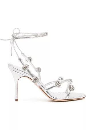 Manolo Blahnik Crystal-detail 90mm sandals