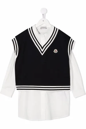Moncler Two-piece long-sleeve shirt dress