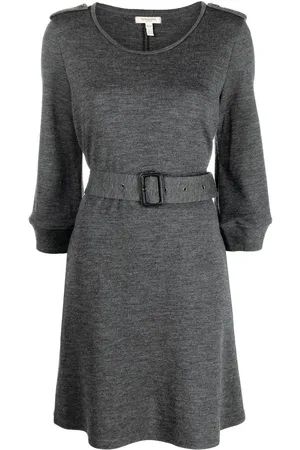Burberry 2010s belted wool dress