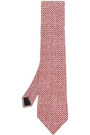 Fendi 1990s abstract-pattern silk tie