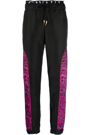 Roberto Cavalli Printed-panel track pants