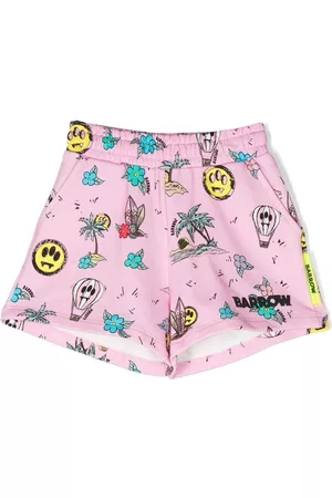 BARROW Graphic-print track shorts