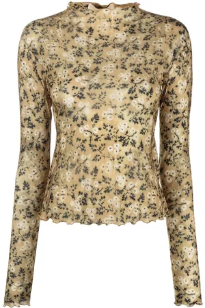 KNWLS Halcyon semi-sheer top