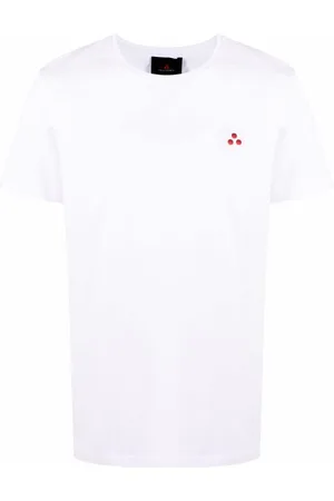 Peuterey Logo-embroidered cotton T-shirt