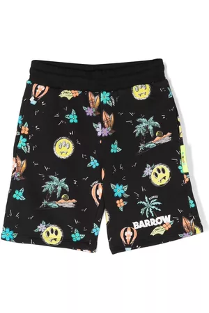 BARROW Graphic-print track shorts