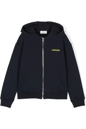 Lanvin Logo-embroidered hooded jacket