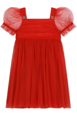 Dolce & Gabbana Puff-sleeve tulle dress