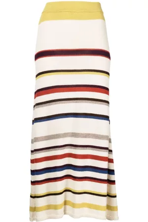 Silvia Tcherassi Striped knit midi skirt