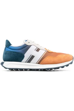 Hogan Ombré-effect panelled sneakers