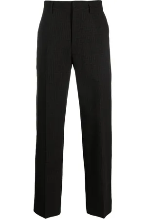 WoodWood Cotton check-pattern trousers