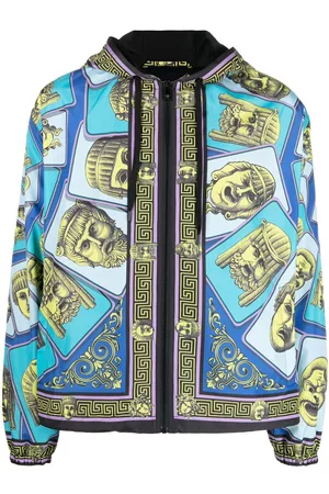 VERSACE Zip-up printed jacket