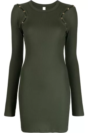 DION LEE Hook & Eye ribbed dress