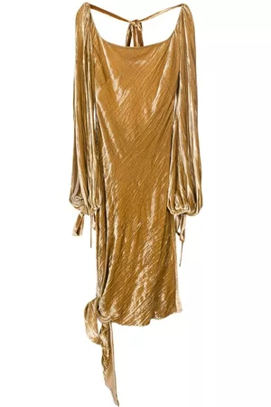 PETAR PETROV Tied bell-sleeves dress
