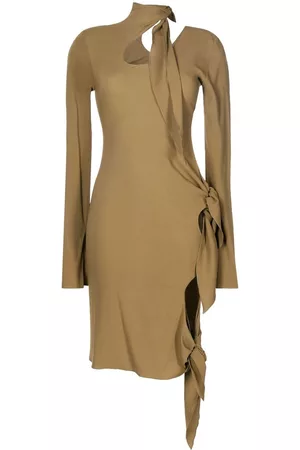 PETAR PETROV Cut-out details tied dress
