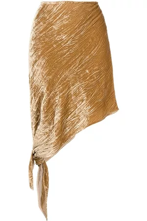 PETAR PETROV Crinckle-effect asymmetric skirt