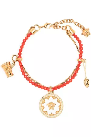 VERSACE Medusa beaded pendants bracelet