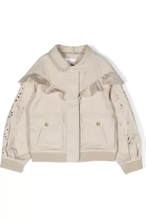 Chloé Broderie anglaise water-repellent jacket