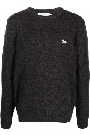 Maison Kitsuné Logo embroidered jumper