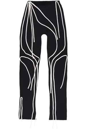 OTTOLINGER Contrast-trim flared trousers