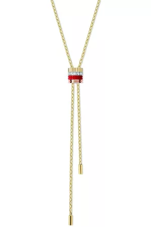 Boucheron 18kt yellow mini Quatre Red Edition diamond and ceramic tie necklace